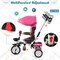 7-in-1 Detachable Baby Stroller with Canopy and Safety Harness